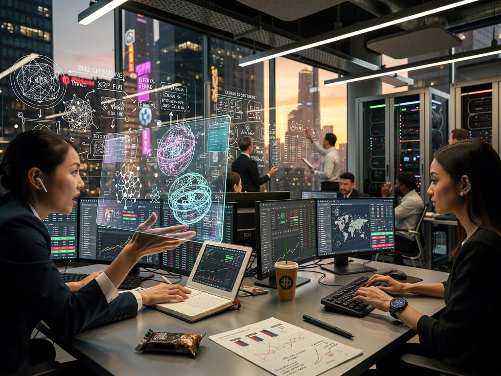 Trading screens show BNB $642 surge as XRP alternative amid market fear charts