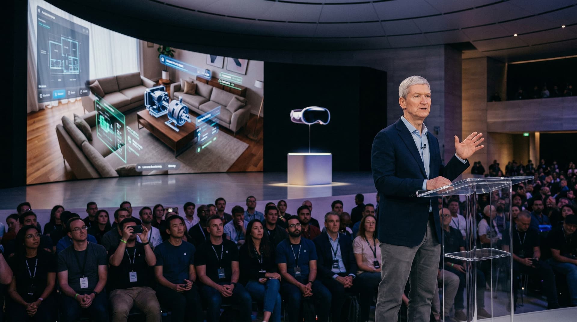 Tim Cook Unveils Apple Vision Pro at WWDC: A New Era Dawns