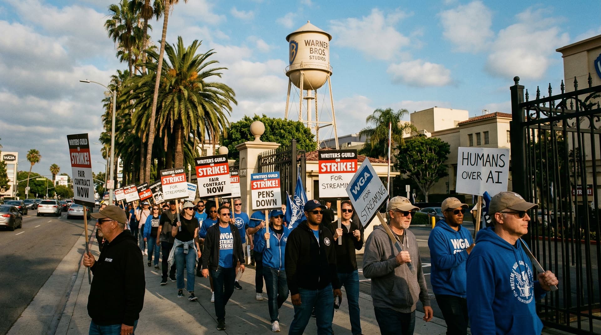 Hollywood Writers Strike: AI's Shadow Over Tinseltown Jobs