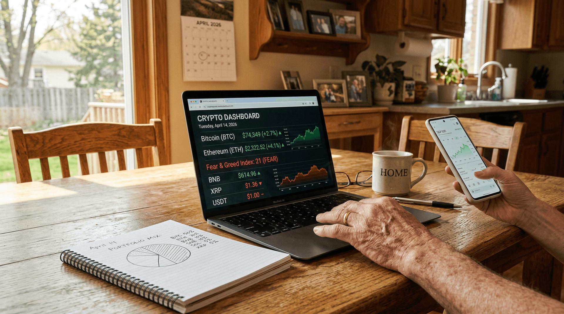 Diversified Crypto Portfolios Shield Retirees as Bitcoin Hits $74K