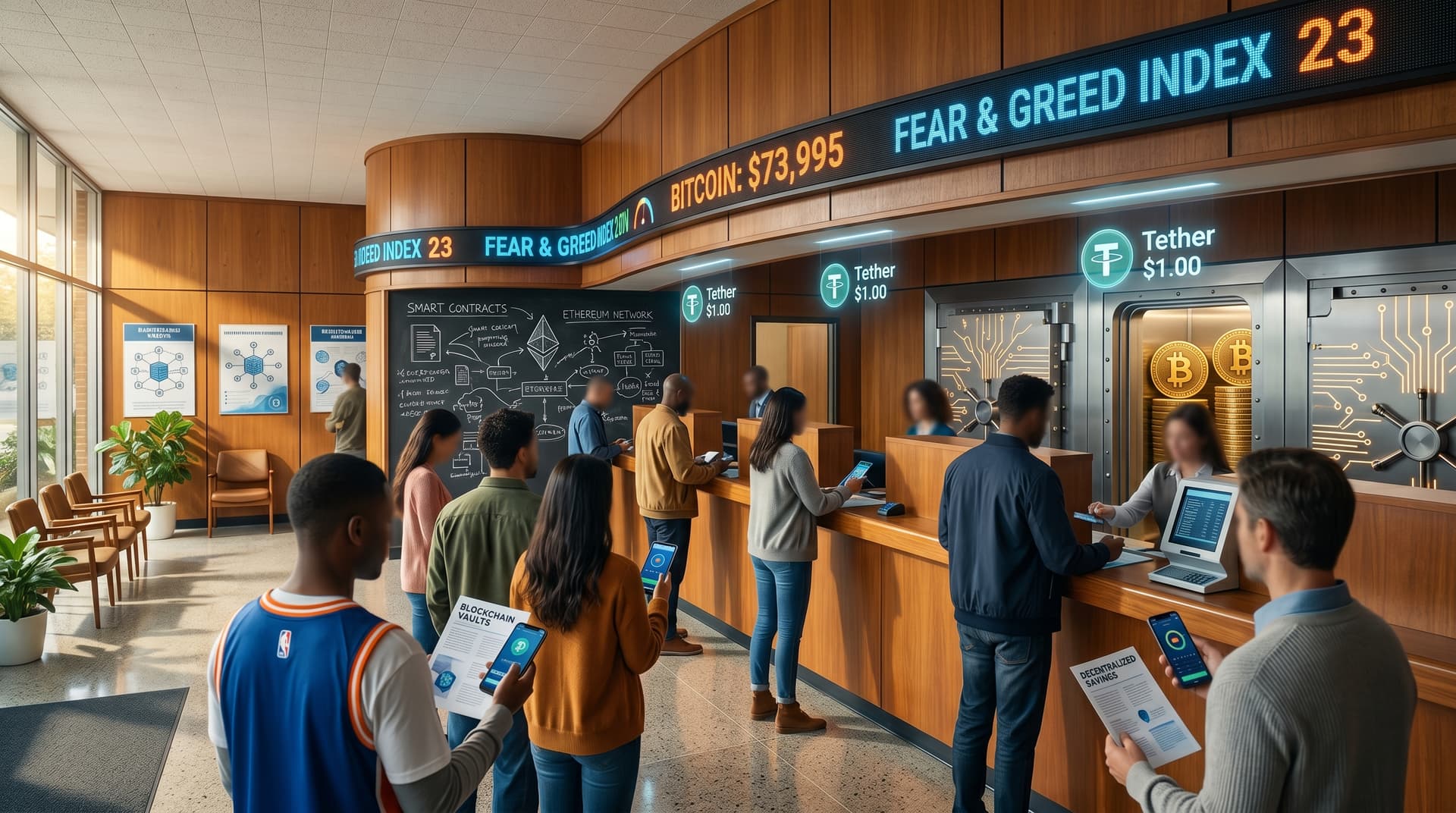 Credit Unions Crypto Vaults: Zhang Urges Savers as Bitcoin Dips to $73,995