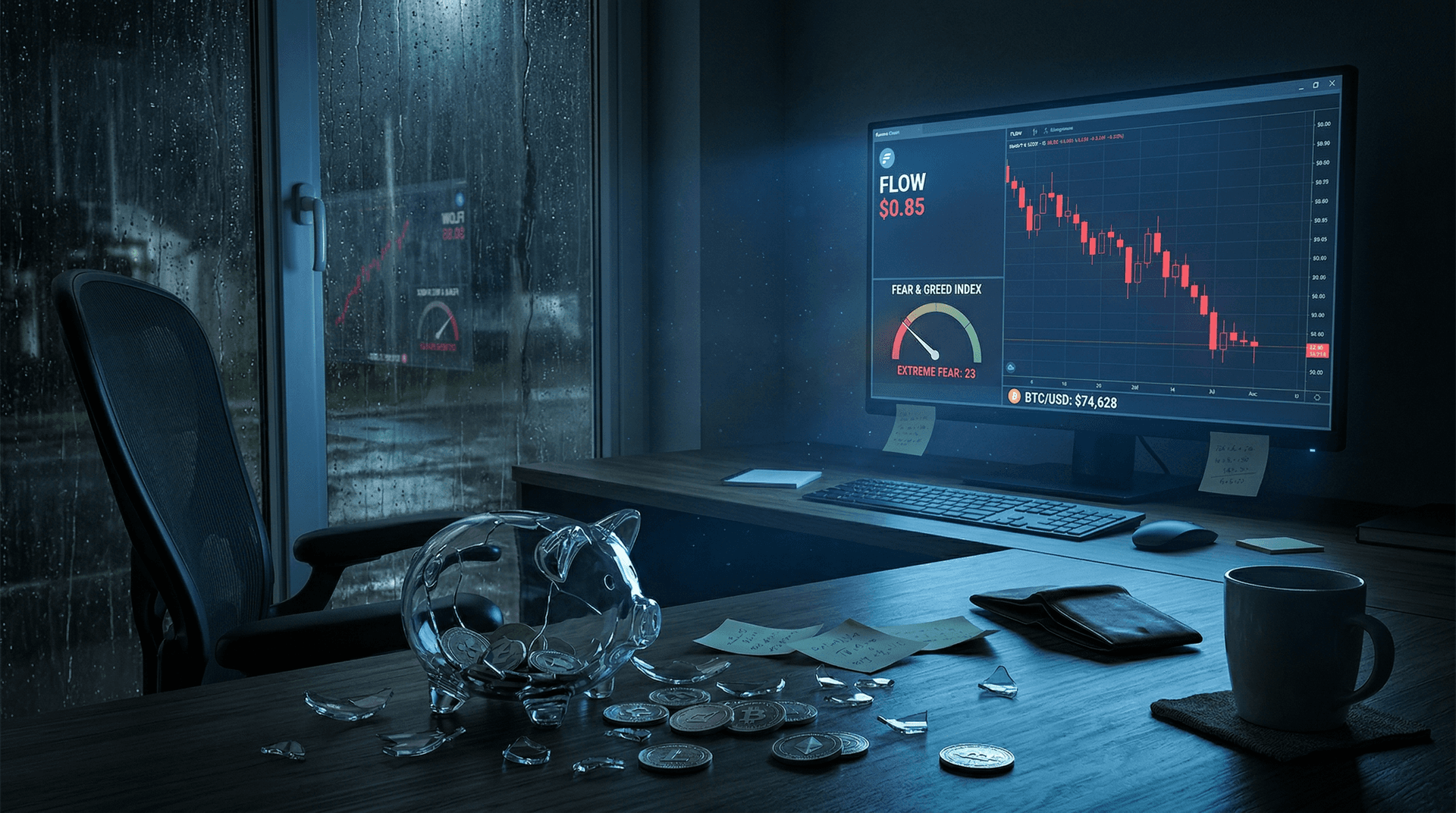 FLOW Cryptocurrency Plunges 52% Yearly as Fear Index Hits 23: GlobeNewswire Alert