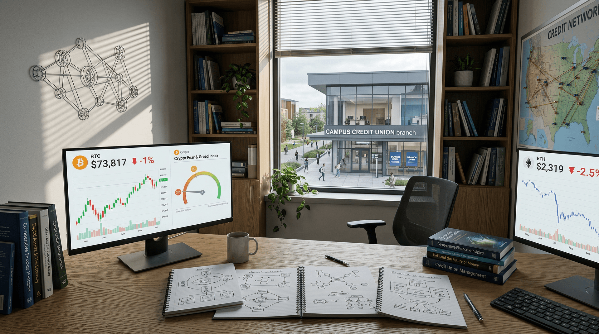 Credit Unions Crypto Adoption Accelerates as Bitcoin Dips 1% to $73K