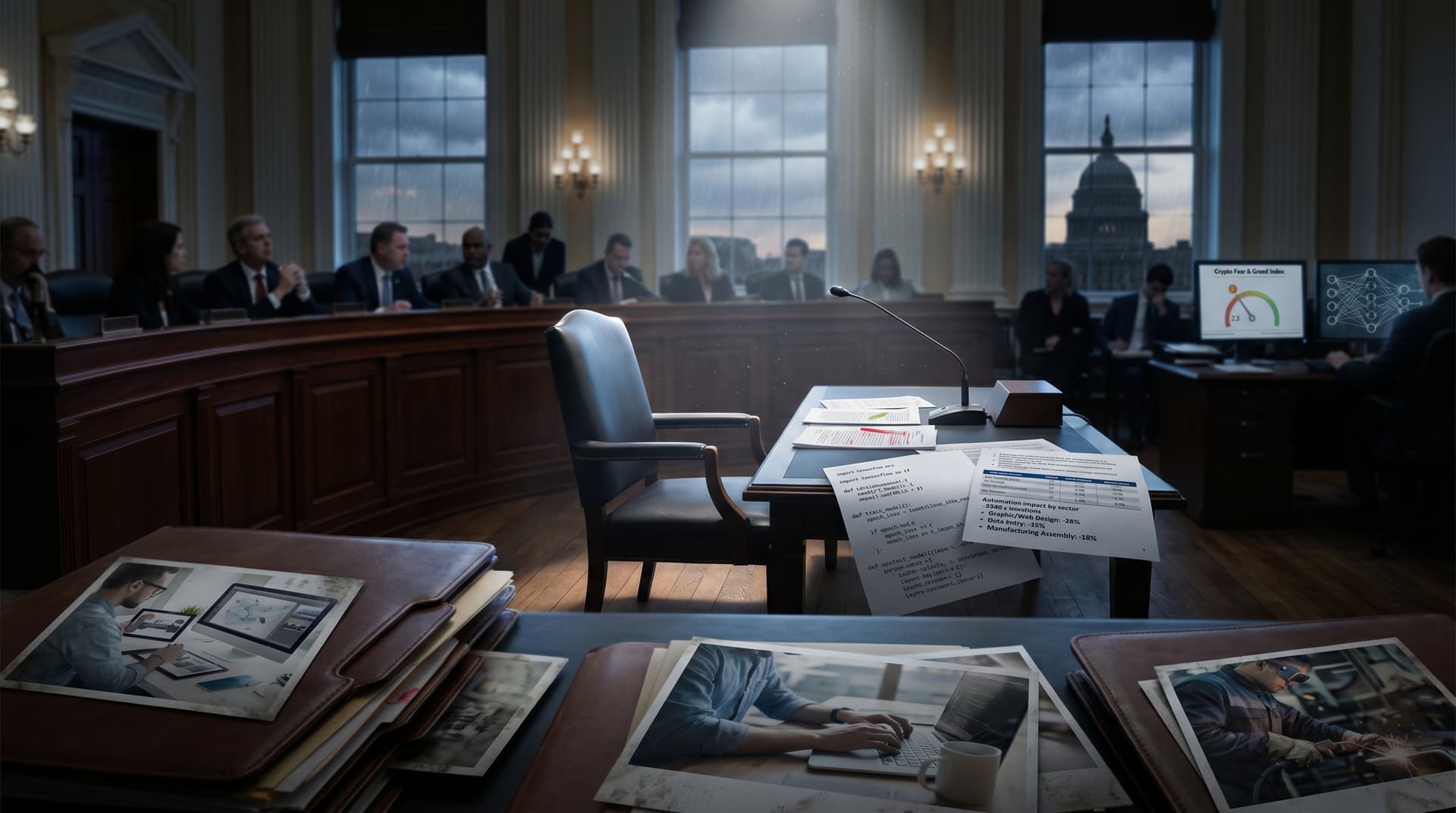 $50B AI Surge Human Toll: Workers Demand Regulation as Crypto Fear Hits 23