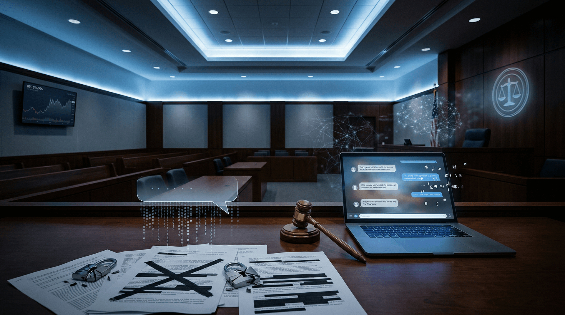 AI Chat Admissibility Ruling Sparks Warnings as Fear Index Hits 23